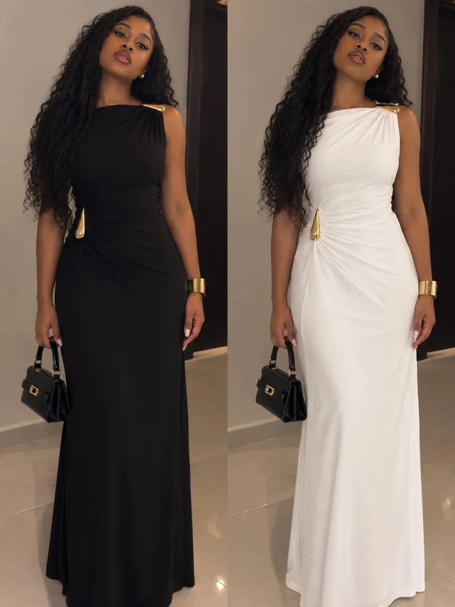 VESTIDO LONGO DEUSA - ONE SHOULDER