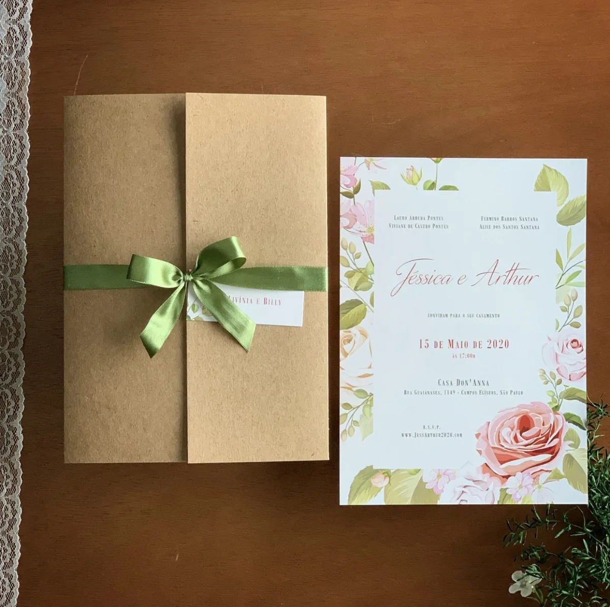 Convite de Casamento