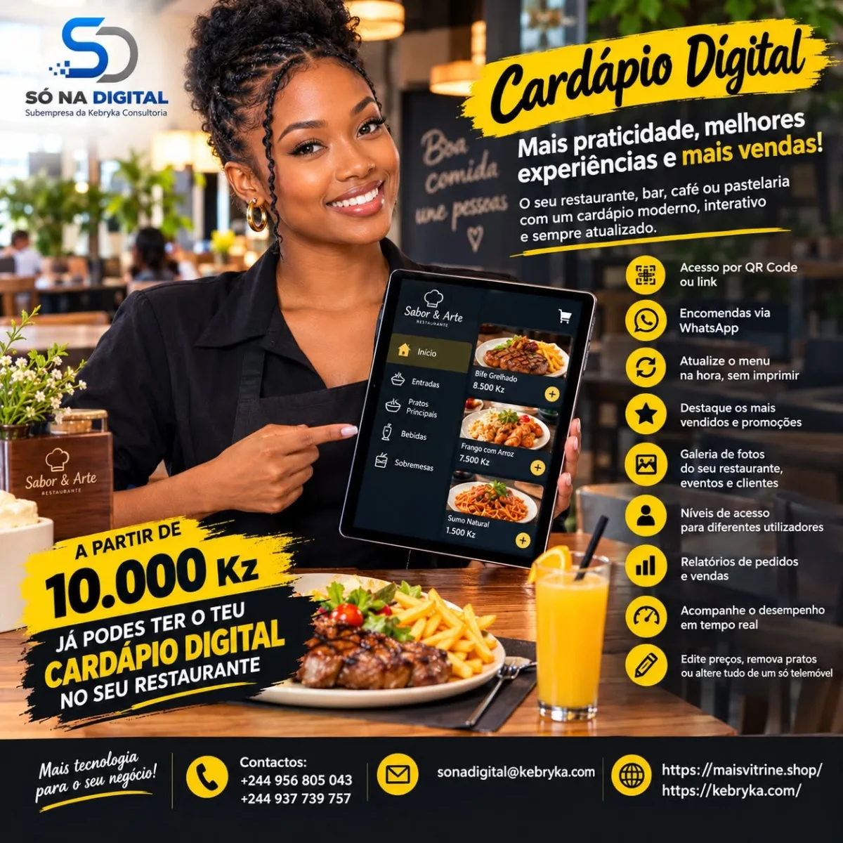 🍽️ DIGITALIZE O SEU CARDÁPIO E MODERNIZE O ATENDIMENTO AO CLIENTE!